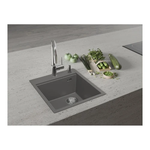 Кухонная мойка Rivelato Tesoro 45 TR-455-R grigio metallizz цвет Серый металлик