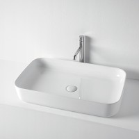 Раковина-чаша Kerasan Tribeca 70 460201 Белая фаянс накладная