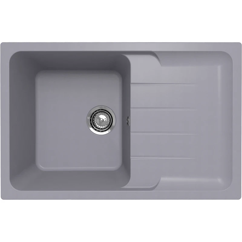 Кухонная мойка Ulgran Quartz Gerda 780-05 Бетон искусственный камень (литьевой мрамор) встраиваемый