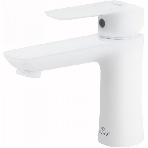 Смеситель для раковины Kaiser Glory 69211 Белый глянцевый латунь