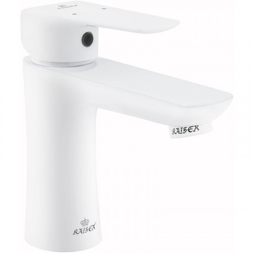 Смеситель для раковины Kaiser Glory 69211 Белый глянцевый латунь