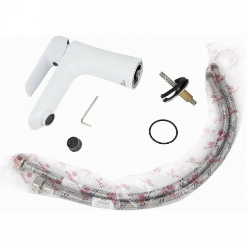 Смеситель для раковины Kaiser Glory 69211 Белый глянцевый латунь