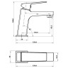 Смеситель для раковины Koller Pool Neon Cube NC0200