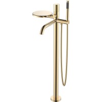 Смеситель для ванны Boheme Stick 129-GG Золото латунь на пол