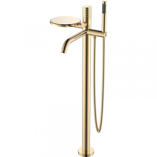 Смеситель для ванны Boheme Stick 129-GG Золото латунь на пол