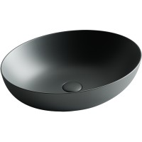 Раковина-чаша Ceramicanova Element 52 CN6017MDH Темный антрацит матовый фарфор накладная