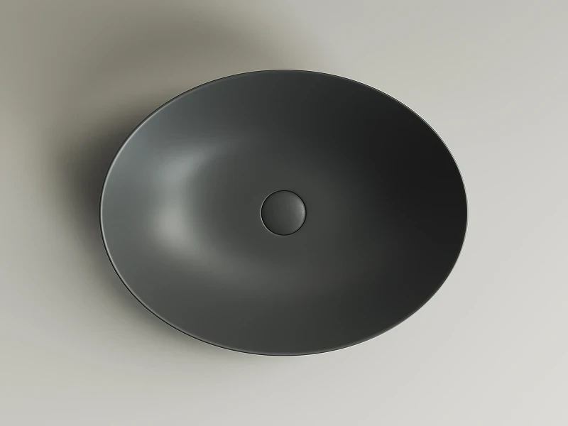 Раковина-чаша Ceramicanova Element 52 CN6017MDH Темный антрацит матовый фарфор накладная