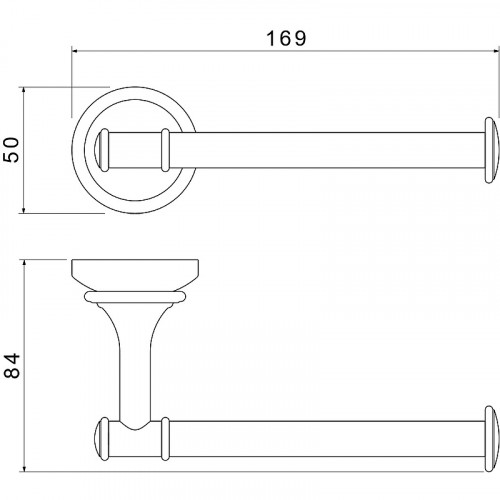 Держатель туалетной бумаги Aquatek Классик AQ4508CR Хром