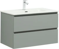 Тумба с раковиной Aquanet Вега 2.0 80 344769 подвесная цвет Мисти грин