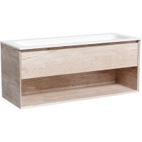 Тумба под раковину Sancos Marmi 1.0 120 MR1.0120EG подвесная Дуб галифакс натуральный МДФ / ЛДСП