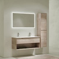 Тумба под раковину Sancos Marmi 1.0 120 MR1.0120EG подвесная Дуб галифакс натуральный МДФ / ЛДСП