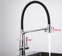 Смеситель для кухни Gappo G4398-7 Хром Черный латунь