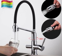Смеситель для кухни Gappo G4398-7 Хром Черный латунь
