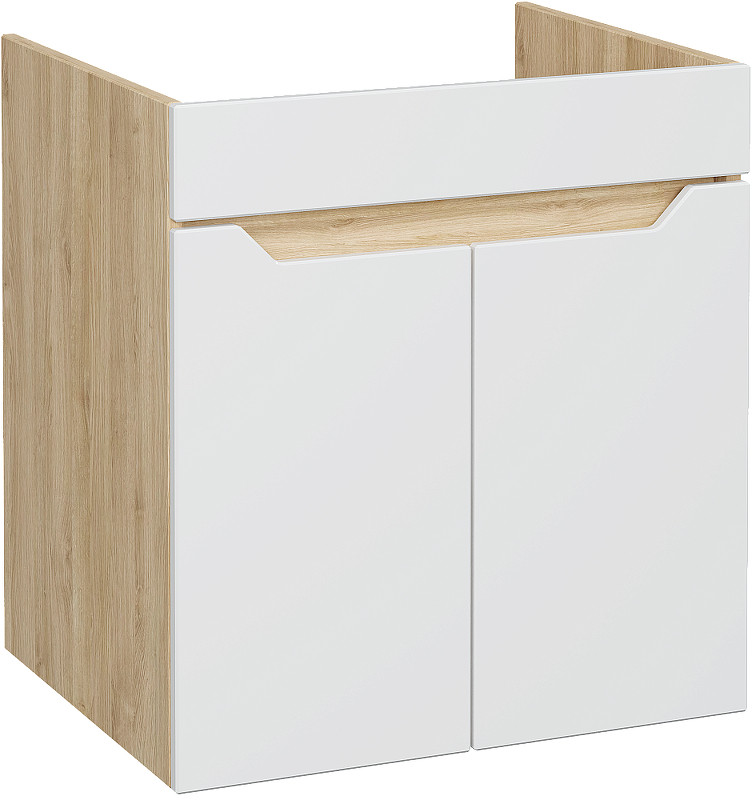 Комплект мебели для ванной DIWO Архангельск 50 подвесной цвет Белый Дуб сонома