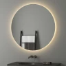 Зеркало Evoform Ledshine d100 BY 2557 с подсветкой 27 W - без выключателя - теплый белый свет стекло