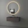 Зеркало Evoform Ledshine d100 BY 2557 с подсветкой 27 W - без выключателя - теплый белый свет стекло