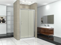 Душевая дверь Good Door Infinity WTW-140-G-CH 140 профиль Хром стекло Грейп