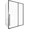 Душевой уголок Allen Brau Fantasy 150x80 3.11009.31 + 3.11012.31 профиль Черный матовый стекло прозрачное
