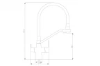 Смеситель для кухни ZorG Steel Hammer SH 903-6 CR Хром Черный латунь