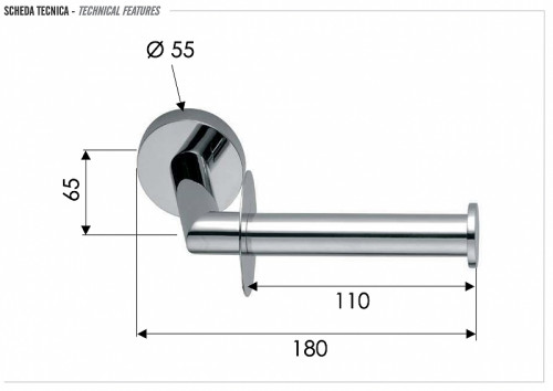 Держатель туалетной бумаги Remer Guest GS61DO цвет Золото глянцевое