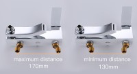 Душевая система Gappo G07 G2407-8 Белая Хром латунь на стену
