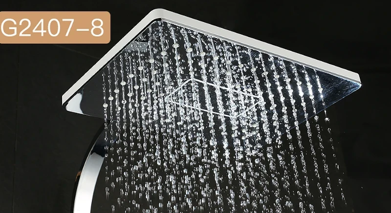 Душевая система Gappo G07 G2407-8 Белая Хром латунь на стену