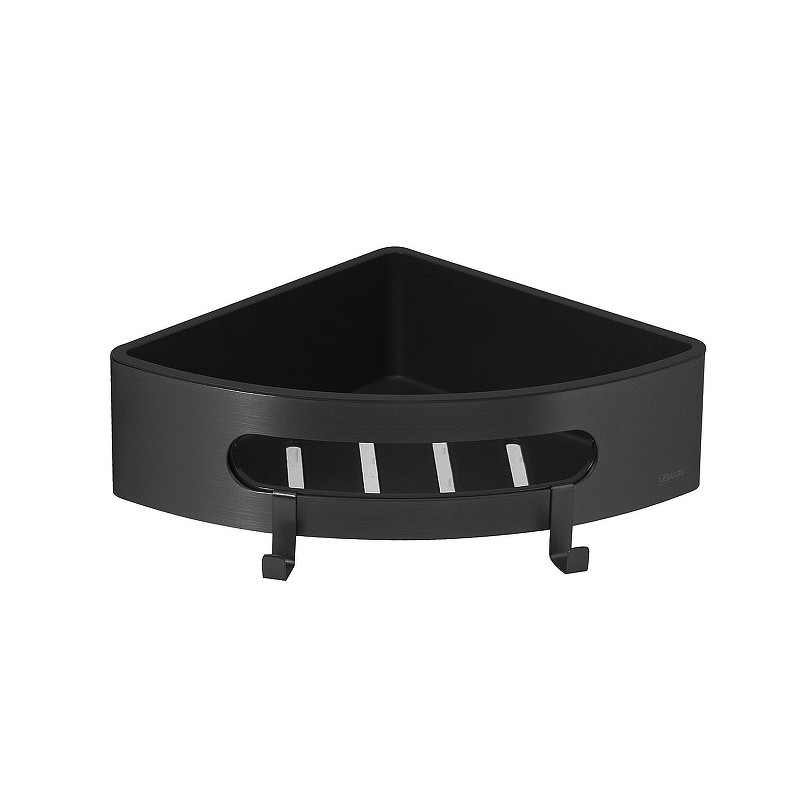 Металлическая полка Lemark Shelf Line 9772047 угловая цвет Черный матовый