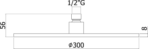 Верхний душ Paffoni Master King ZSOF079HGSP + ZSOF034HGSP цвет Золото медовое брашированное