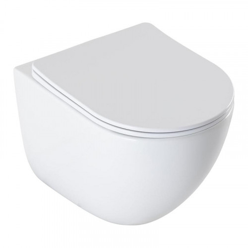 Унитаз Aquanet EcoVortex 348039 подвесной цвет Белый с сиденьем Микролифт