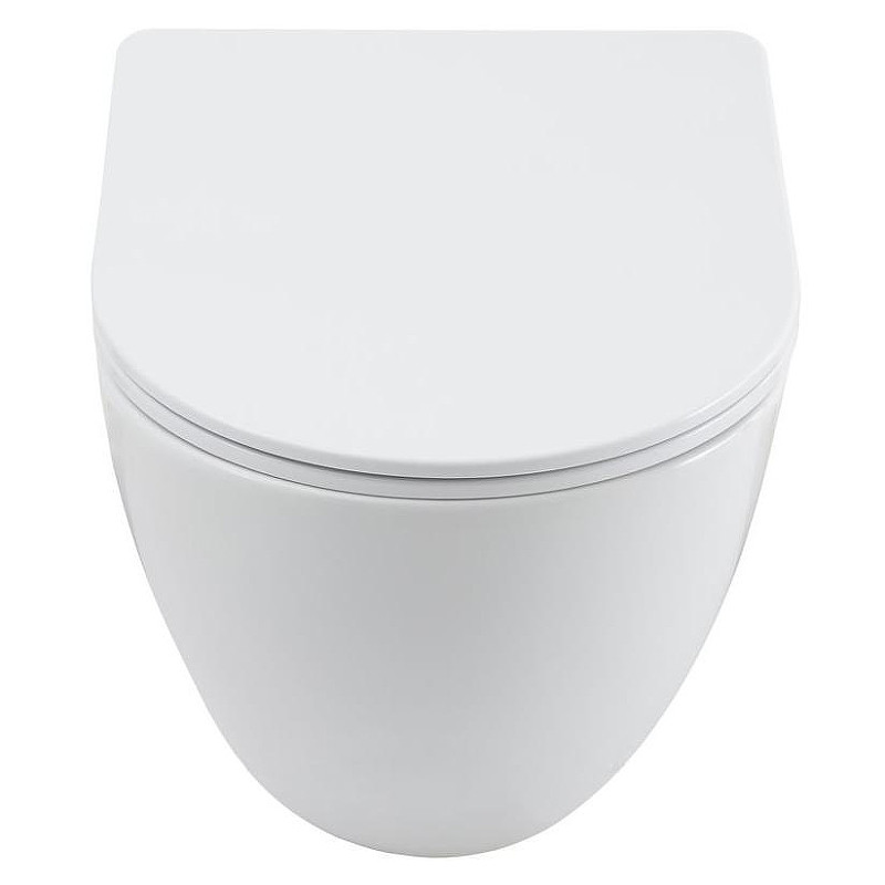 Унитаз Aquanet EcoVortex 348039 подвесной цвет Белый с сиденьем Микролифт