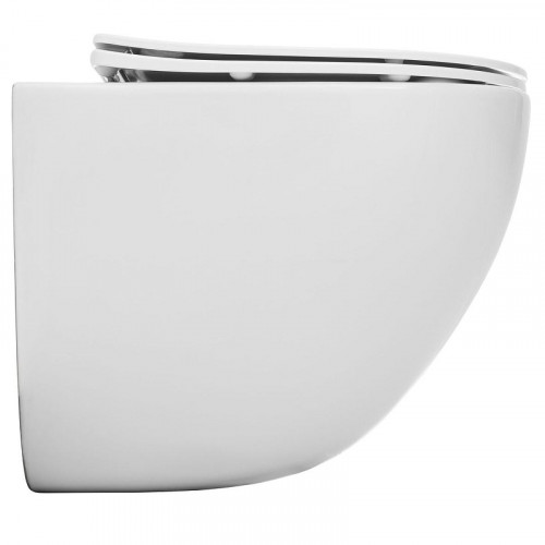 Унитаз Aquanet EcoVortex 348039 подвесной цвет Белый с сиденьем Микролифт
