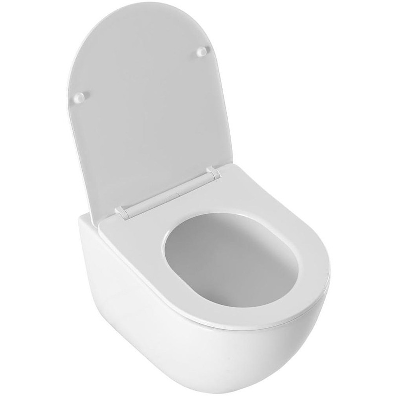 Унитаз Aquanet EcoVortex 348039 подвесной цвет Белый с сиденьем Микролифт