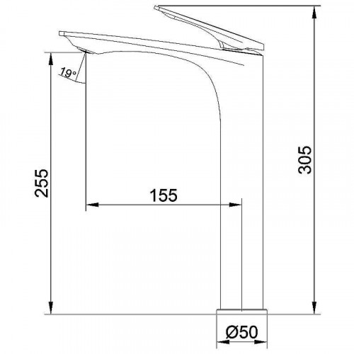 Смеситель для раковины Azario Lursy AZ-K9049MG цвет Золото матовое