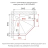 Душевой уголок RGW Stilvoll (Стилвол) V-82Gb 90х90 L 33328299-266L профиль Золото брашированное стекло с рисунком Золотая вуаль