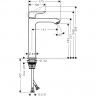 Смеситель для раковины Hansgrohe Metris 31185000 Хром латунь