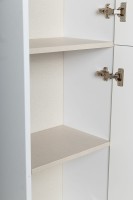 Шкаф пенал Art&amp;Max AM-Platino-1500-2A-SO-BM подвесной Белый матовый МДФ / ЛДСП
