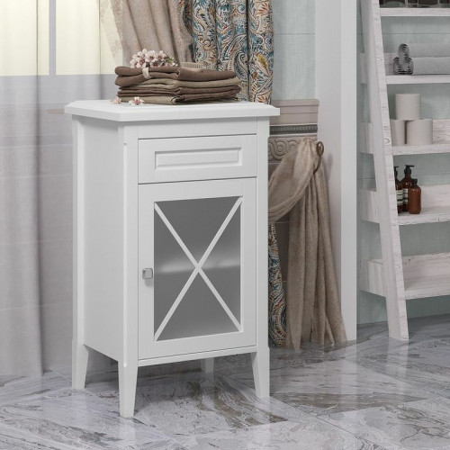 Комод Opadiris Палермо 49 R 00-00006898 Белый матовый МДФ / ЛДСП, массив дерева, стекло