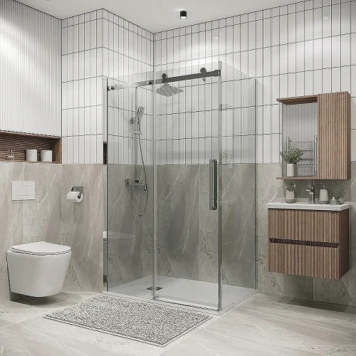 Душевой уголок Grossman Classic 120х80 120.K33.04.1280.10.00 профиль Хром стекло прозрачное