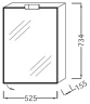 Зеркальный шкаф Jacob Delafon Odeon Up 52 EB879-J5 с подсветкой цвет Белый