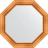 Зеркало Evoform Octagon 77х77 BY 3786 в багетной раме - Римское золото 88 мм стекло