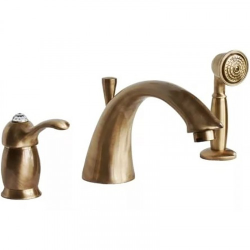 Смеситель на борт ванны Migliore Lem Swarovski 18875 Бронза латунь