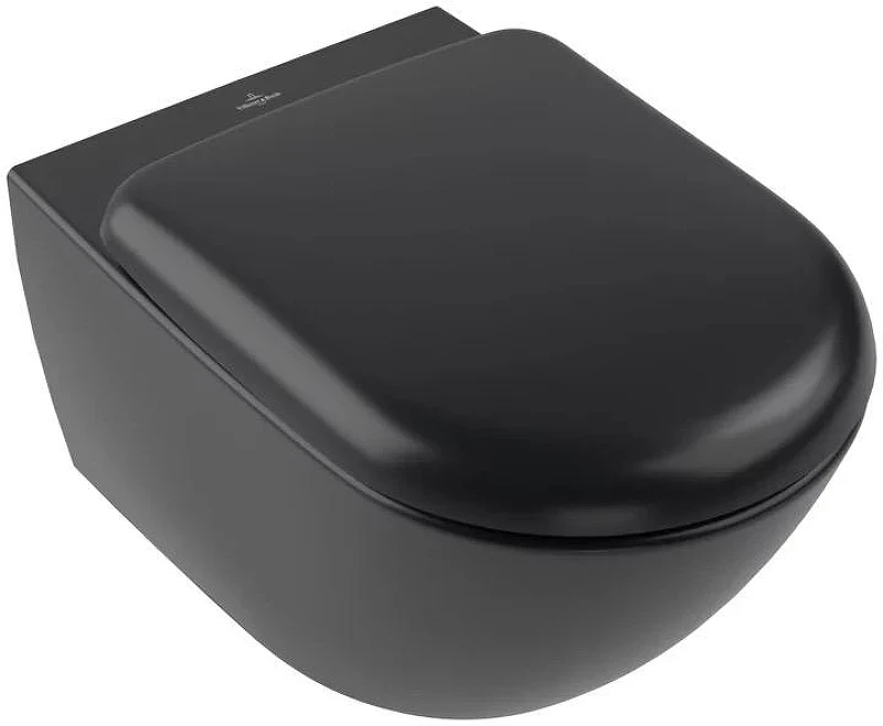 Унитаз Villeroy&Boch Antao 4674T0R7 подвесной цвет Pure Black без сиденья