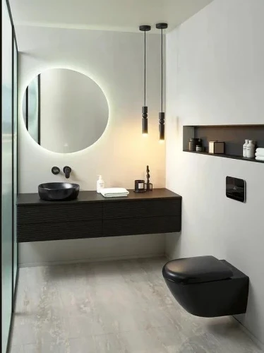 Унитаз Villeroy&Boch Antao 4674T0R7 подвесной цвет Pure Black без сиденья