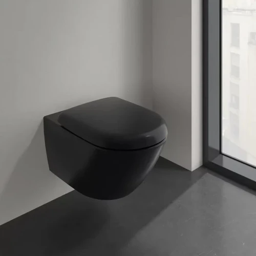 Унитаз Villeroy&Boch Antao 4674T0R7 подвесной цвет Pure Black без сиденья