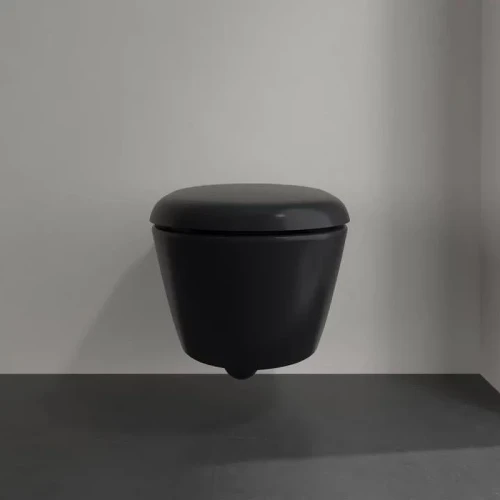 Унитаз Villeroy&Boch Antao 4674T0R7 подвесной цвет Pure Black без сиденья