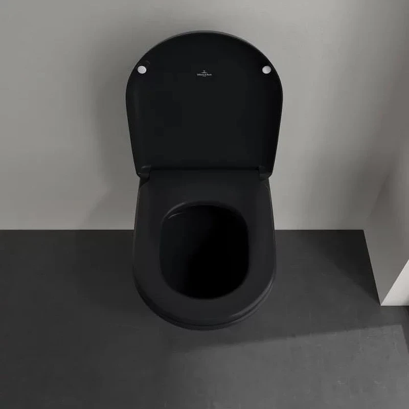 Унитаз Villeroy&Boch Antao 4674T0R7 подвесной цвет Pure Black без сиденья