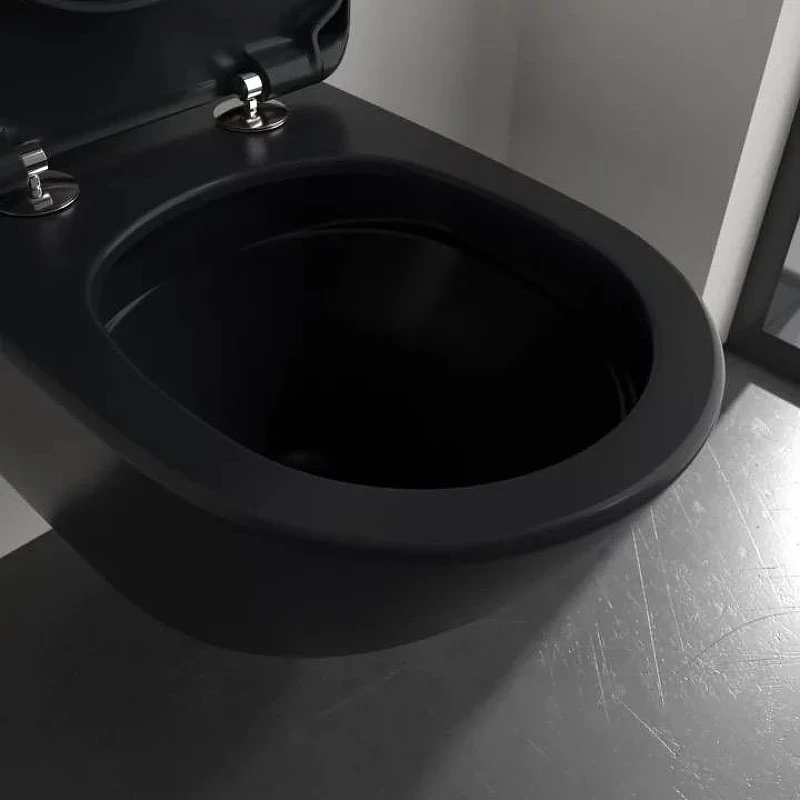 Унитаз Villeroy&Boch Antao 4674T0R7 подвесной цвет Pure Black без сиденья