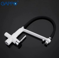 Смеситель для кухни Gappo G4398-9 Белый Черный латунь