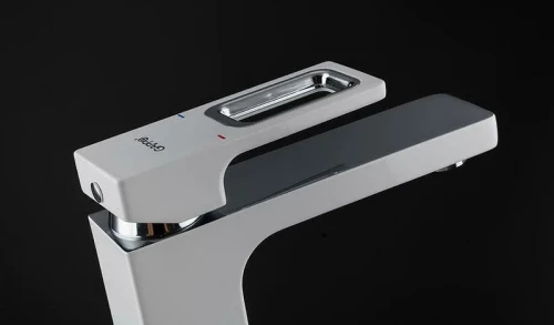 Смеситель для раковины Gappo G17-8 G1017-8 Белый Хром латунь