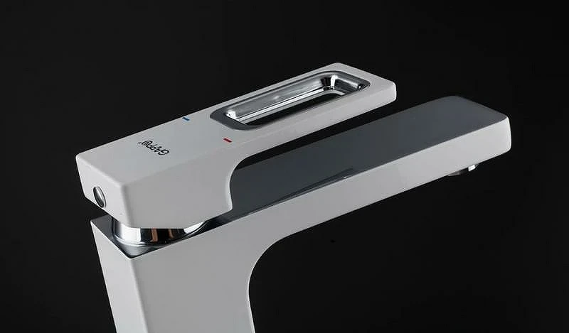 Смеситель для раковины Gappo G17-8 G1017-8 Белый Хром латунь